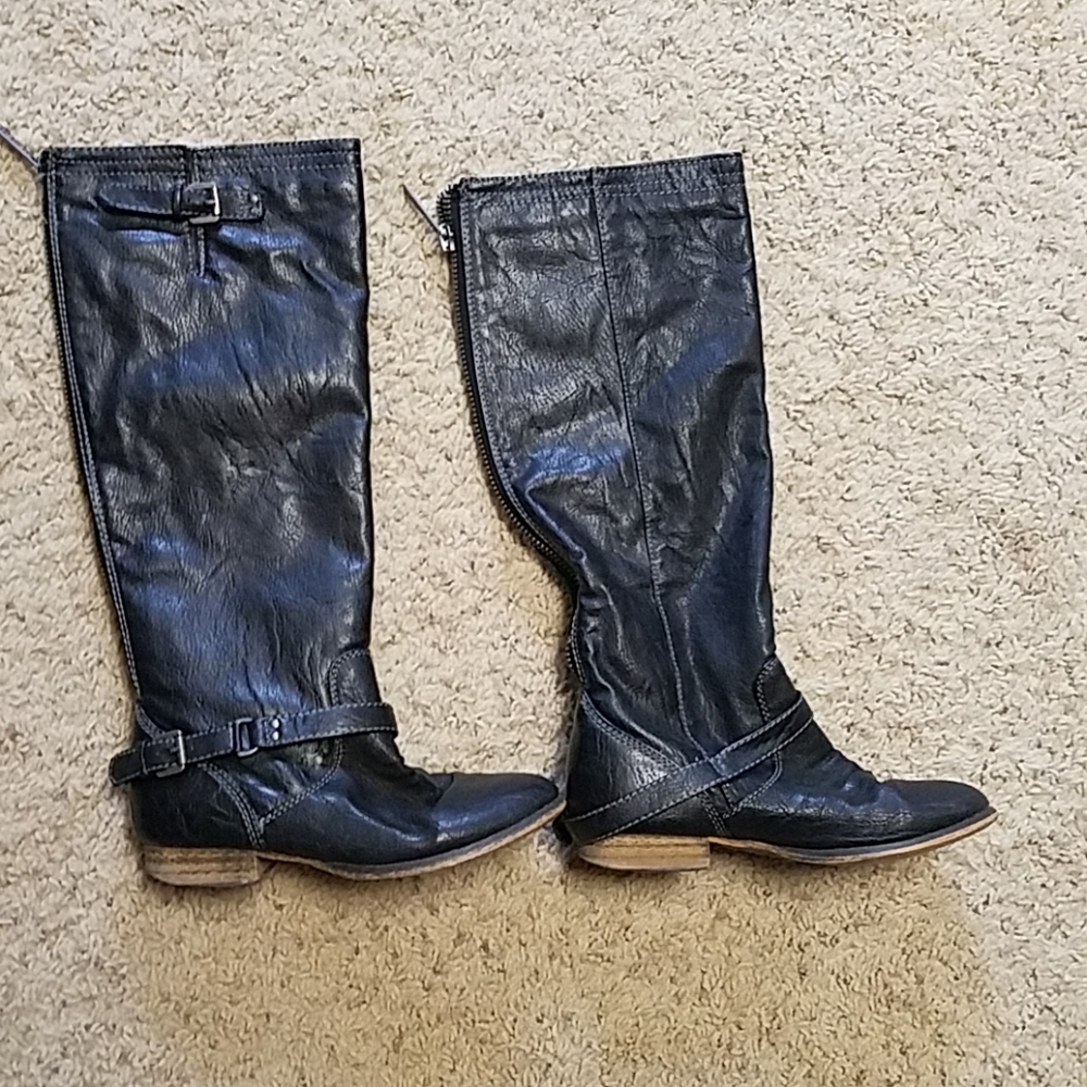 Black Moto Boots